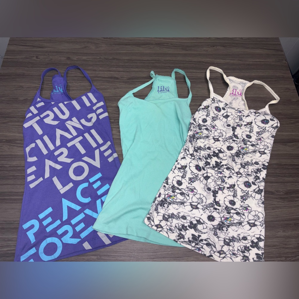 Lot of 3 Y2K Lilu Tank Tops Size Small